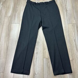 Brooks Brothers‎ Madison Pants 38x37 Gray Wool Flat Front